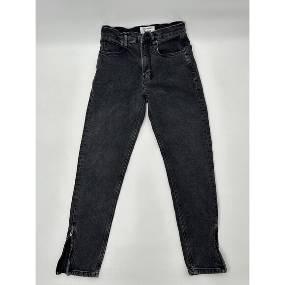 Reformation Jeans Yuma Wash Zipper Ankle Straight Skinny Jeans Size 26 - Picture 5 of 10